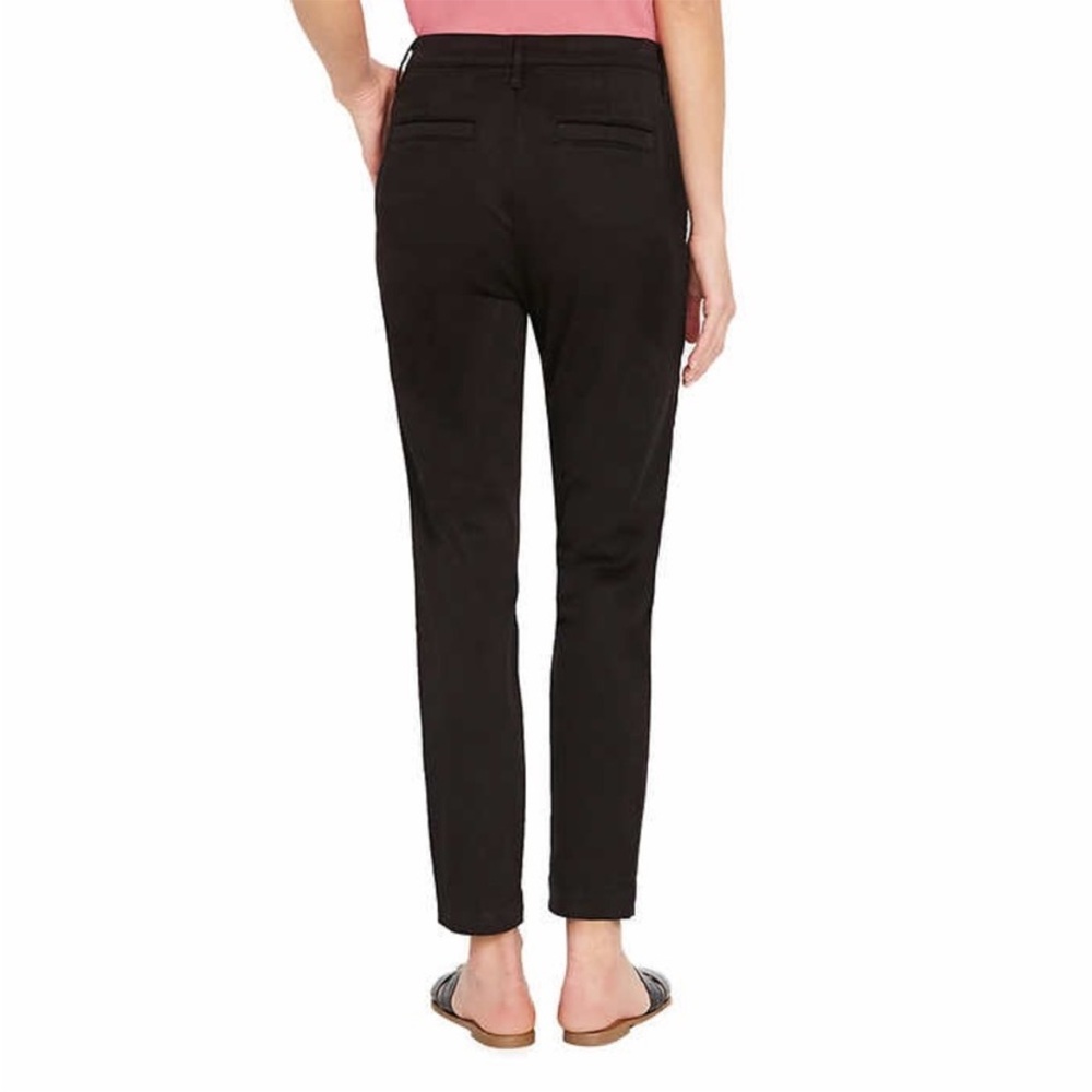 Nautica Women's Tencel Ankle Trouser Pants, Black size 26 2 - Picture 3 of 12